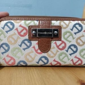 Etienne Aigner Multi-Color Snap Zip Wallet